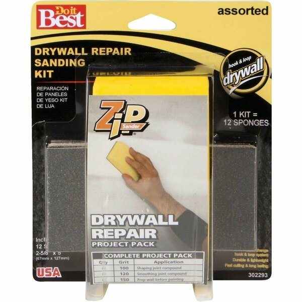 All-Source Zip Sander Drywall Repair Hand Sanding Kit 7220004